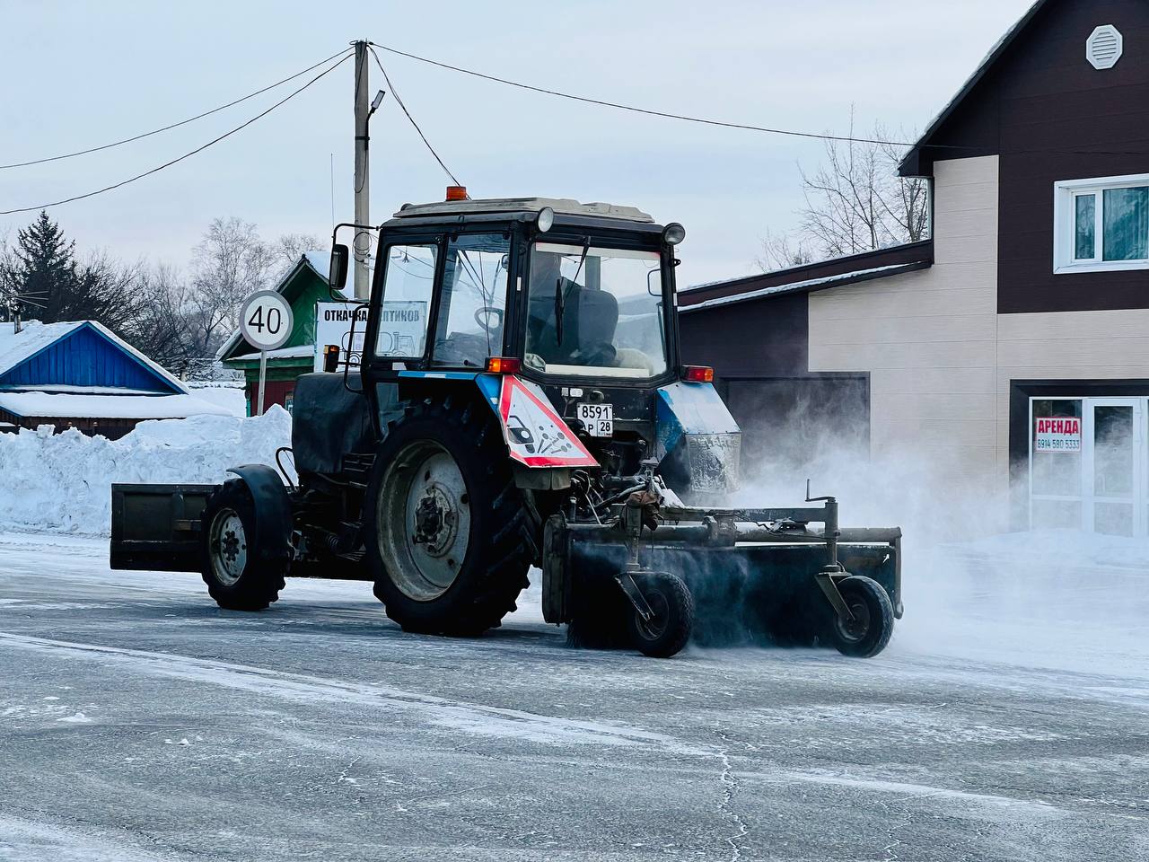 Белогорск усиливает вывоз снега