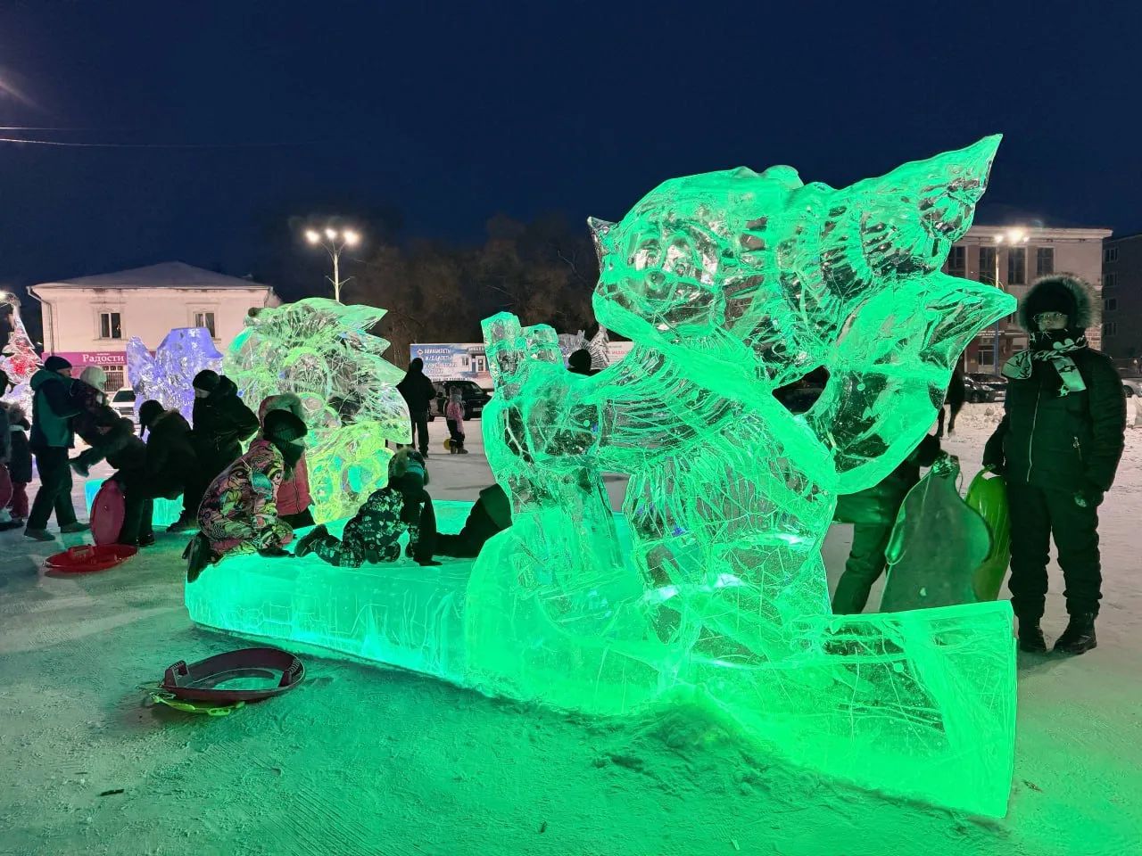 Демонтаж ледового городка Белогорска начнется после масленичной недели