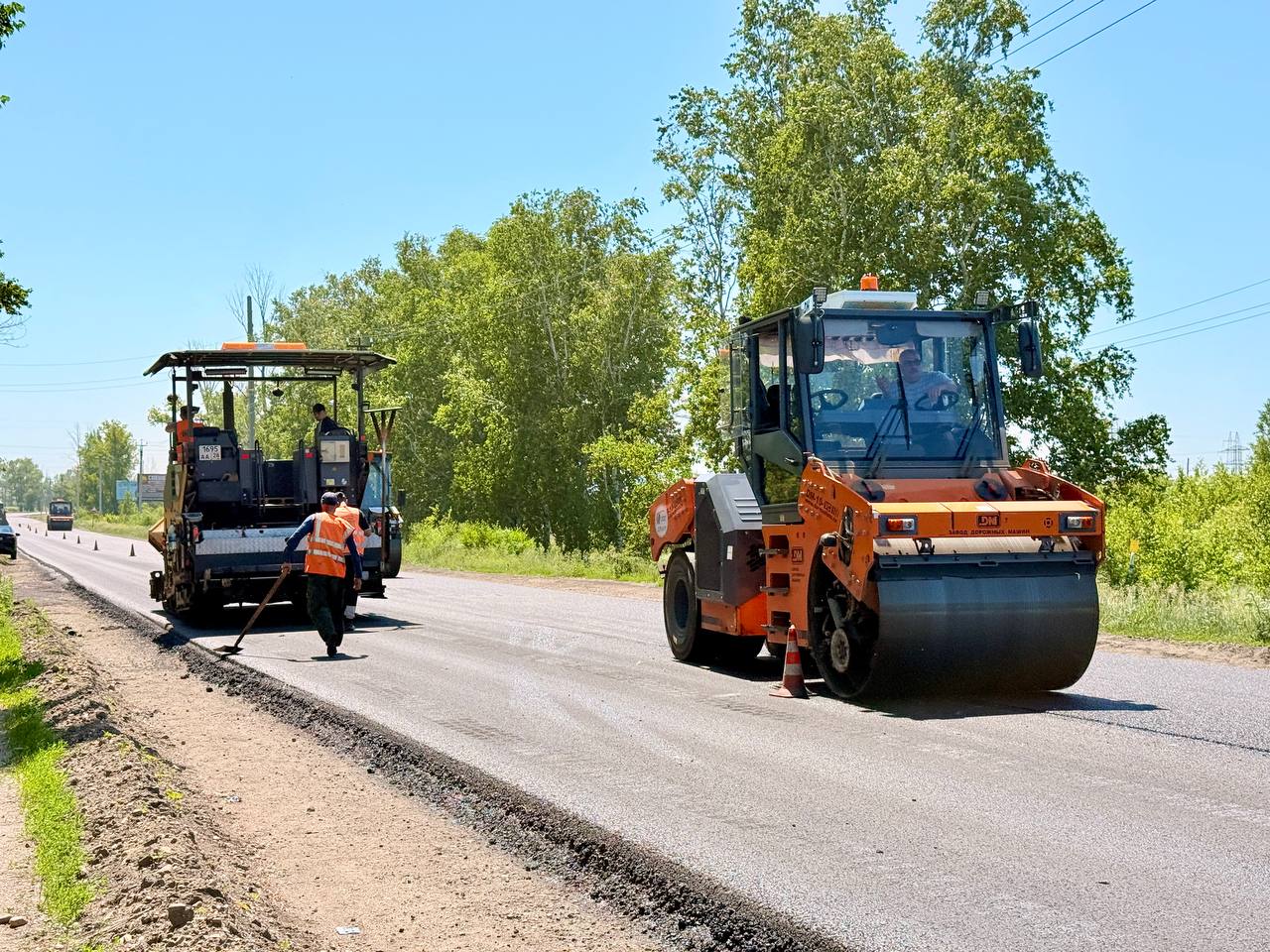 Дорогу на въезде в Белогорск заасфальтировали 